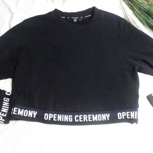Opening Ceremony Cropped Sweatshirt